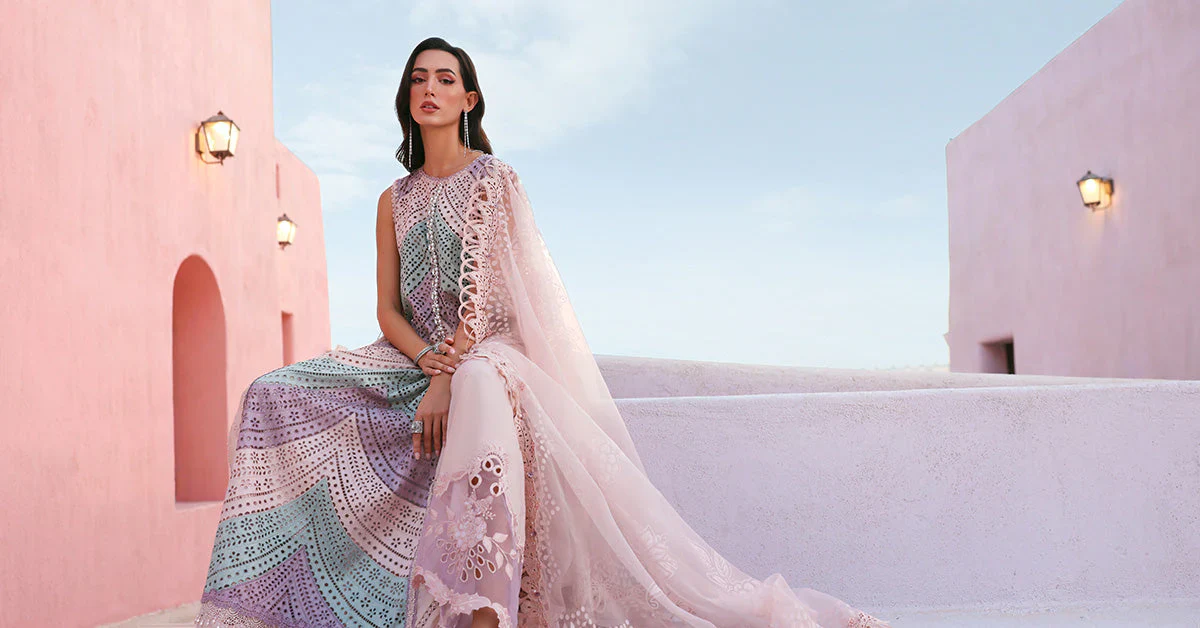 Maria.B Luxury Lawn Unstitched Embroidered 3Pc Suit D-2612-B - Image 5