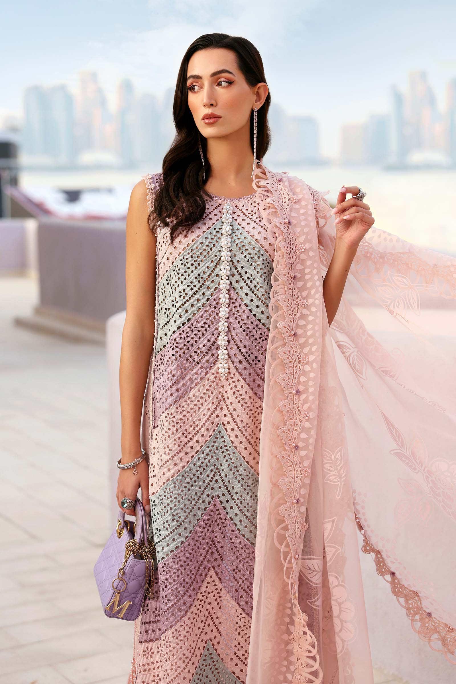 Maria.B Luxury Lawn Unstitched Embroidered 3Pc Suit D-2612-B - Image 6