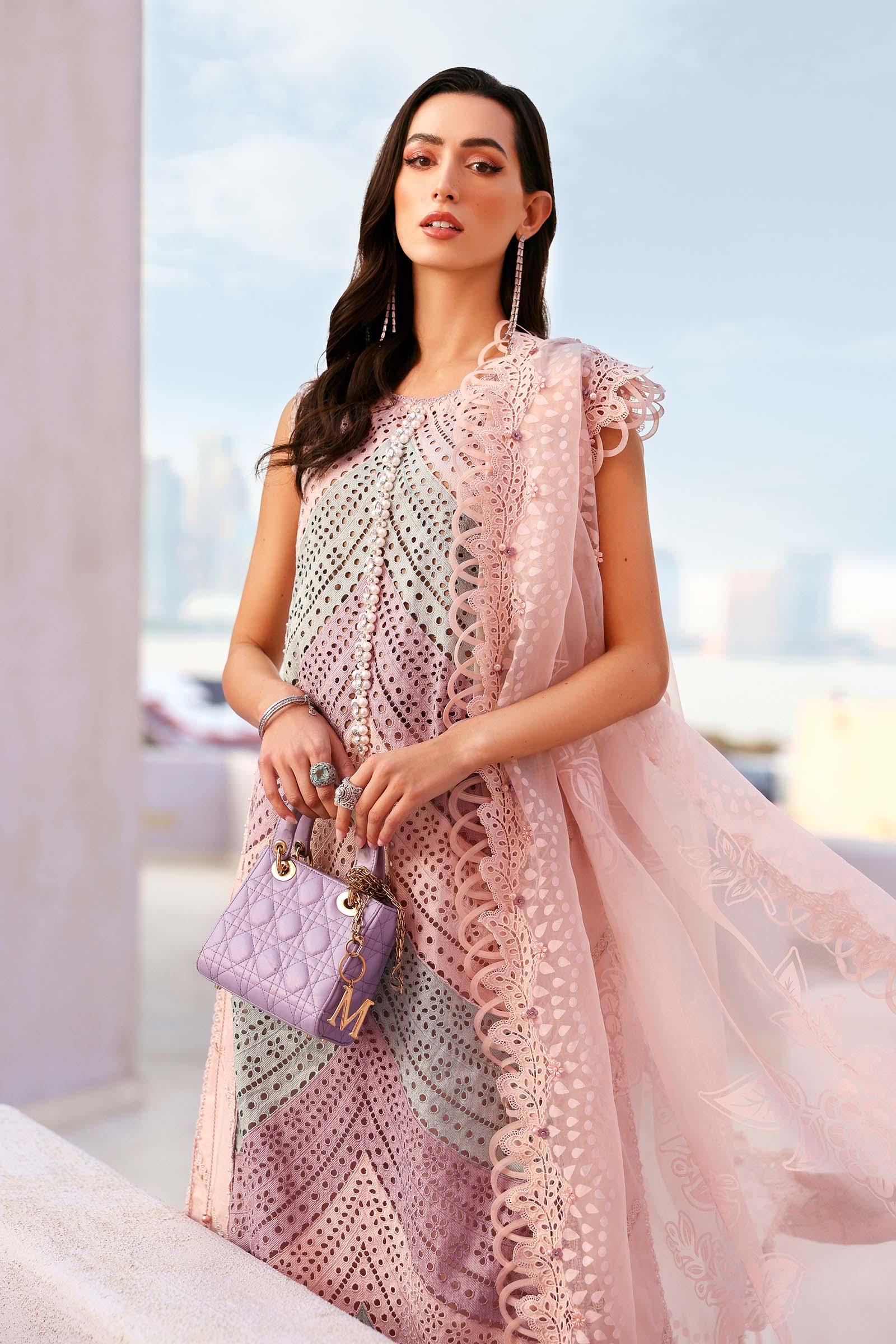 Maria.B Luxury Lawn Unstitched Embroidered 3Pc Suit D-2612-B - Image 7