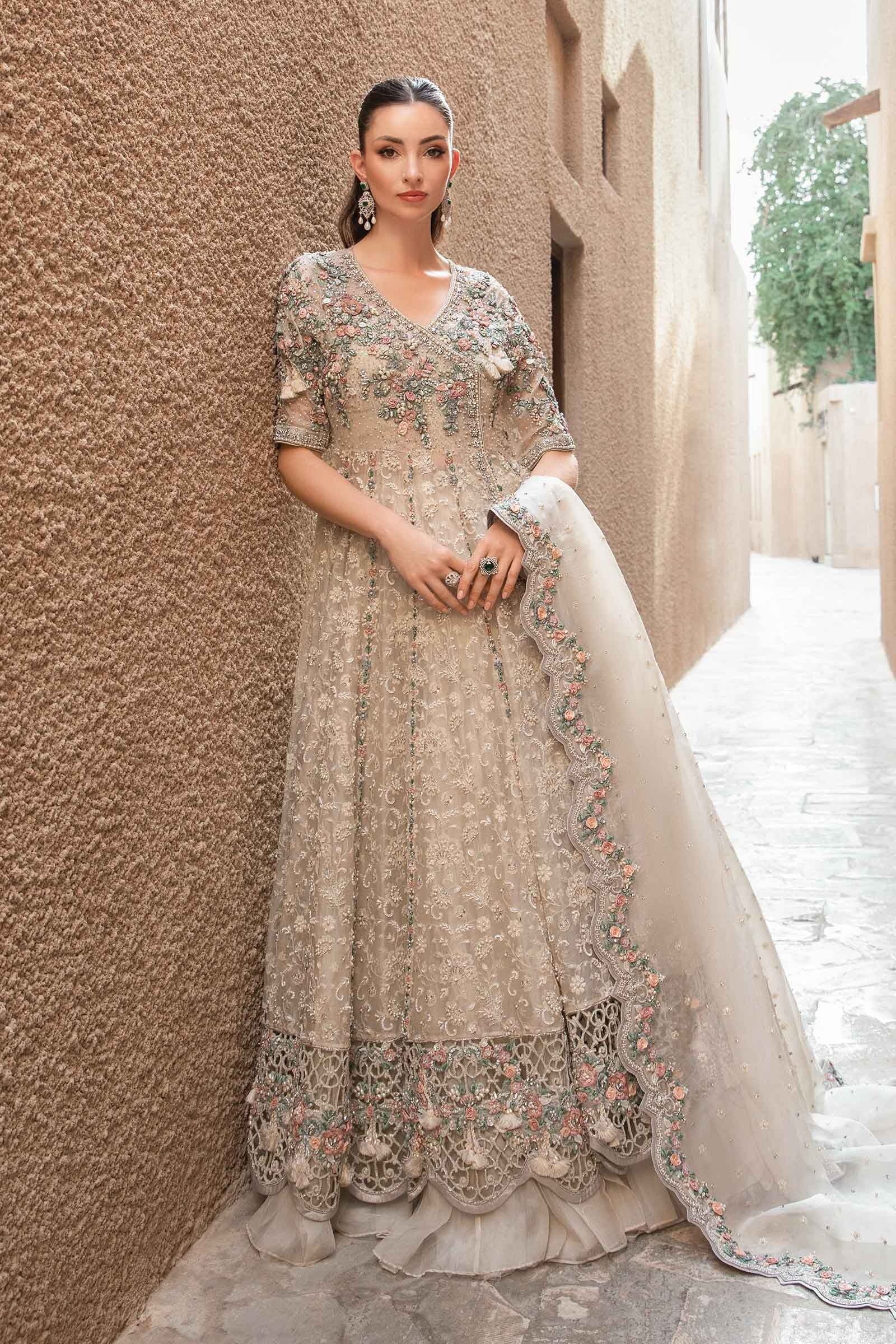 Maria.B - Luxury Organza Embroidered 3 Piece Unstitched - Irem - Image 3