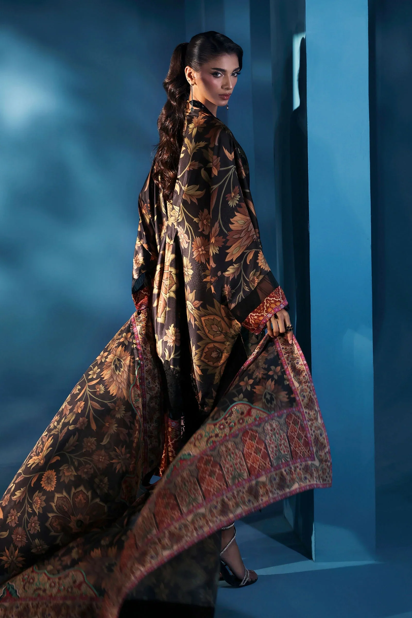 Maria.B Luxury Silk Embroidered Unstitched 3 Piece - MPS-W25-07 - Image 4