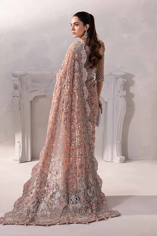 Maria.B Net Embroidered Unstitched 3 Piece - Solana MC-1011-A - Image 4