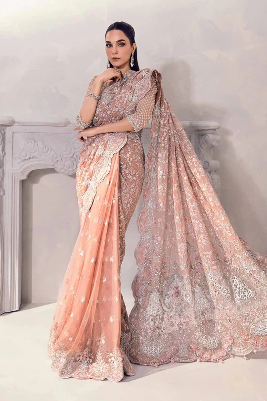 Maria.B Net Embroidered Unstitched 3 Piece - Solana MC-1011-A - Image 7