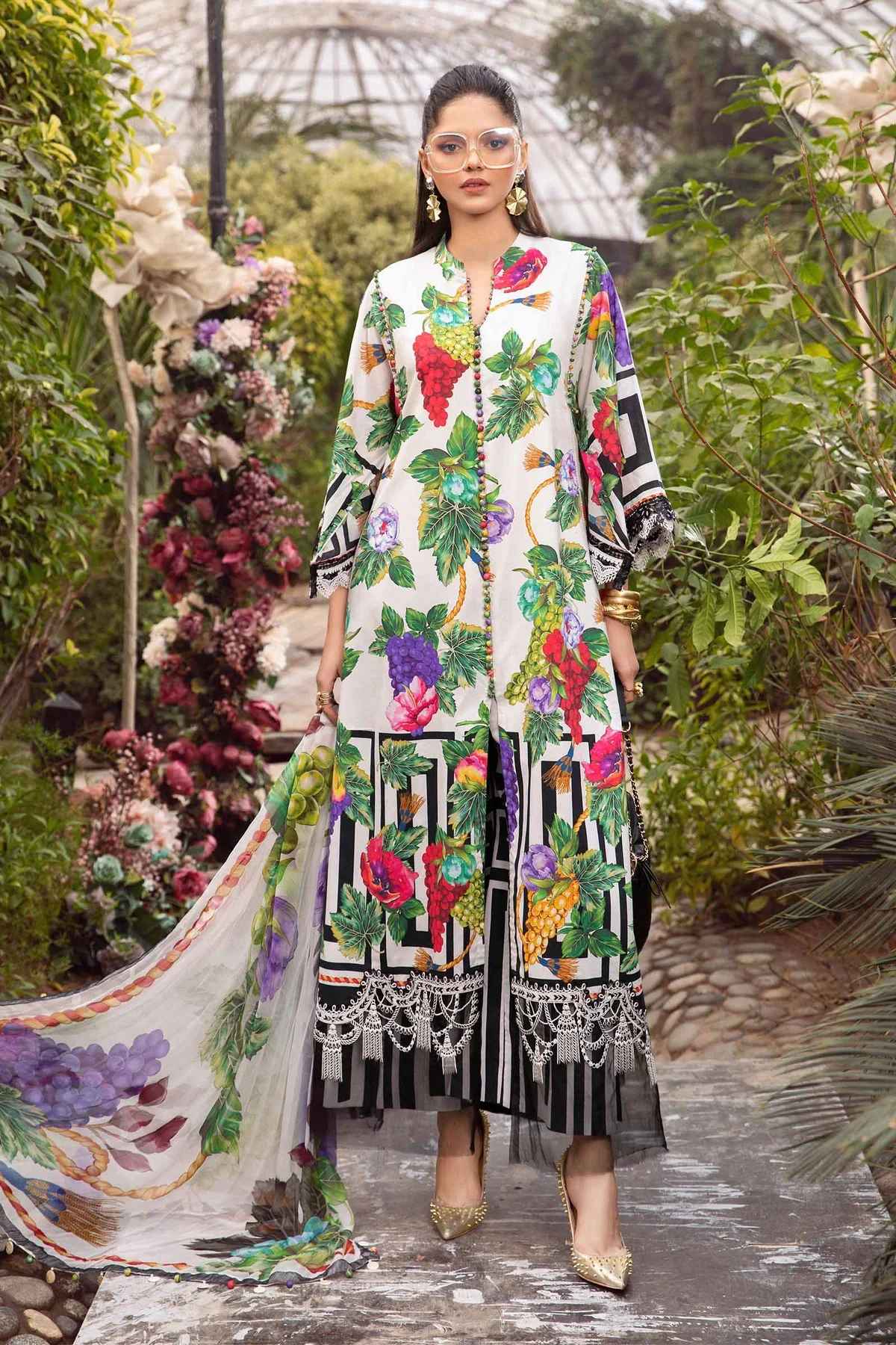Maria.B Unstitched MPrints MPT-2108-A W