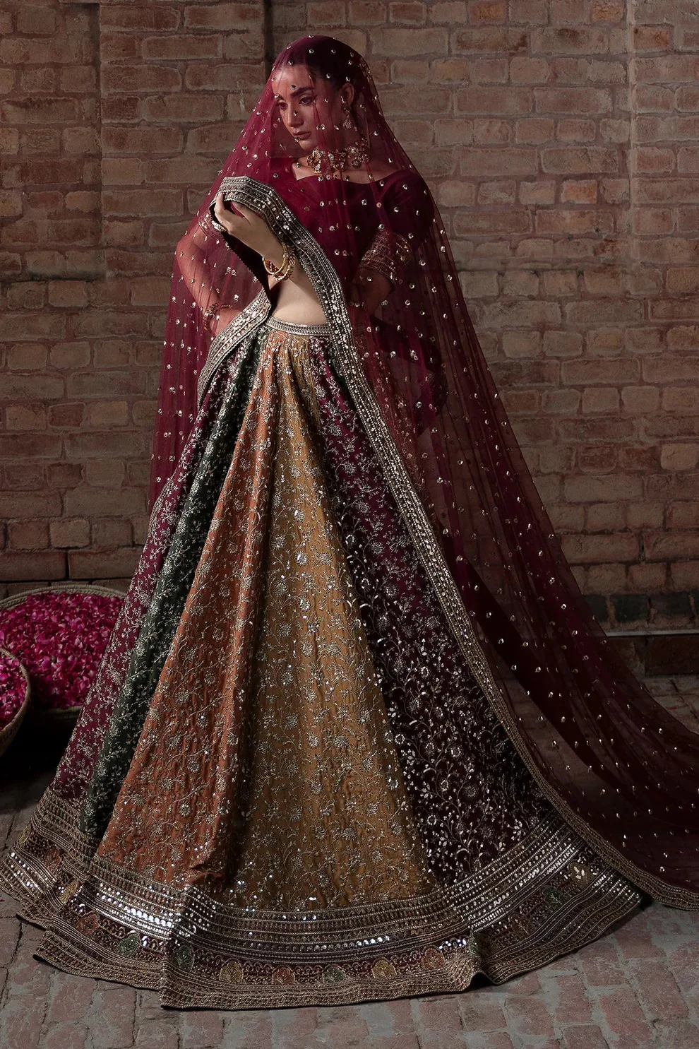 Mina Kashif - Raw Silk Embroidered 3 Piece Unstitched - Zah e Naseeb - Image 2