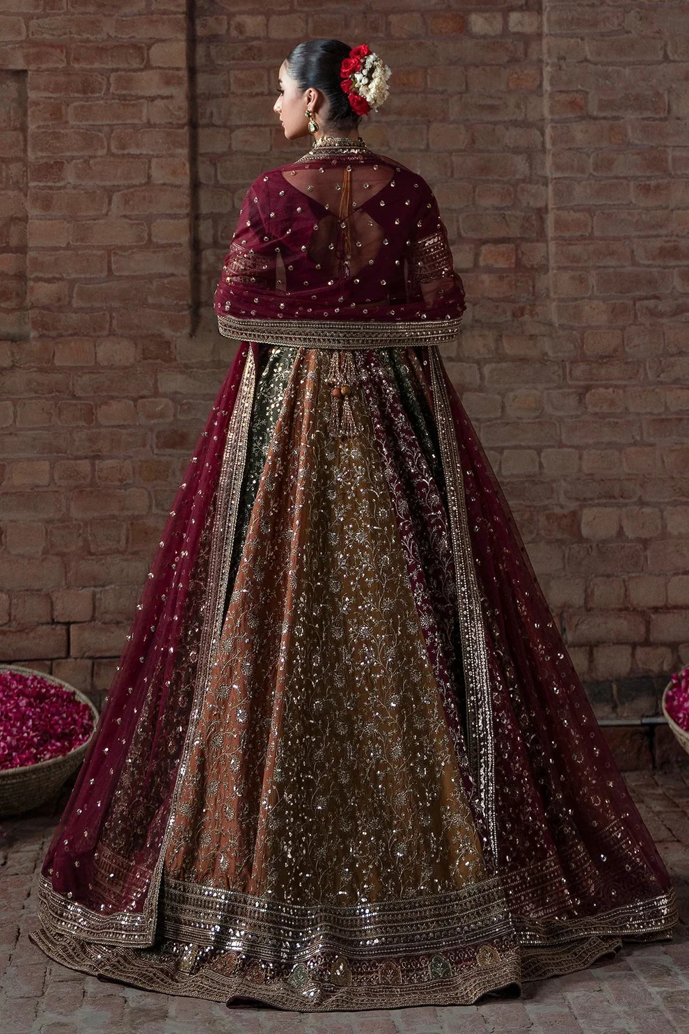 Mina Kashif - Raw Silk Embroidered 3 Piece Unstitched - Zah e Naseeb - Image 5