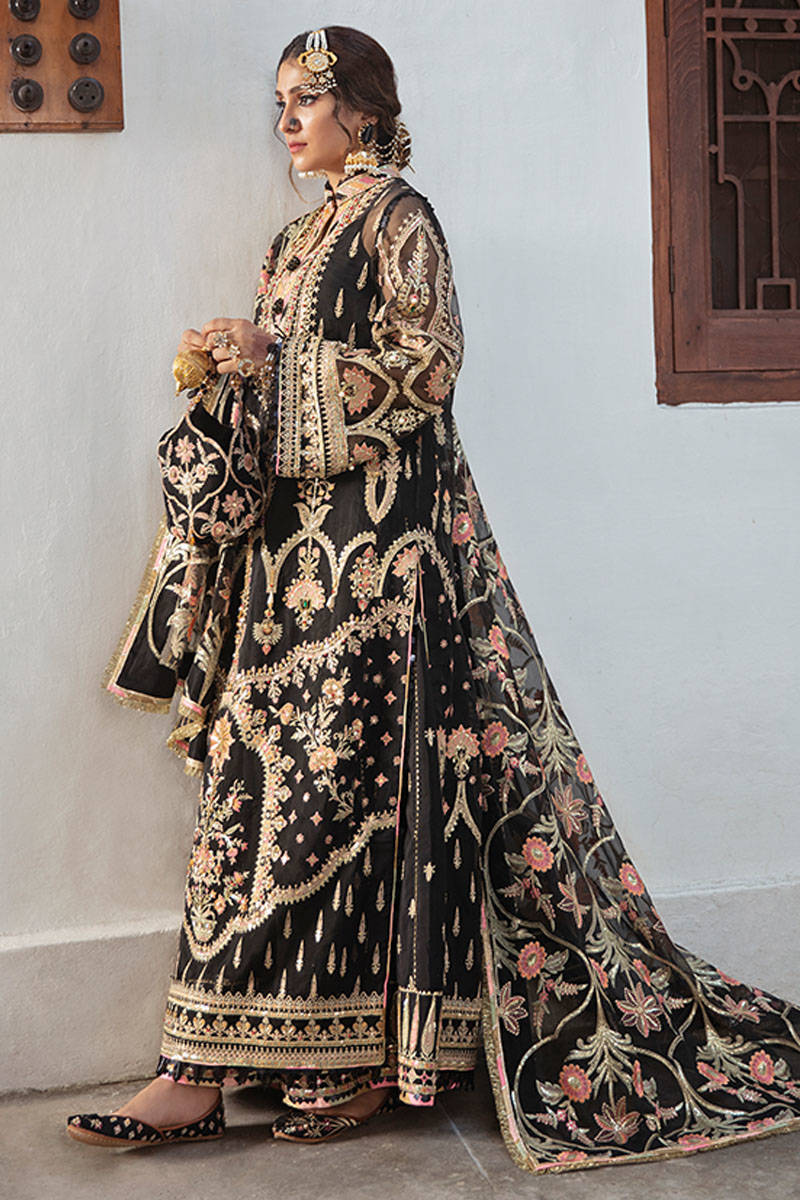 Mohsin Naveed Ranjha MNR Wedding Festive Unstitched Organza Embroidered MALHAR ZWU-04 - Image 2
