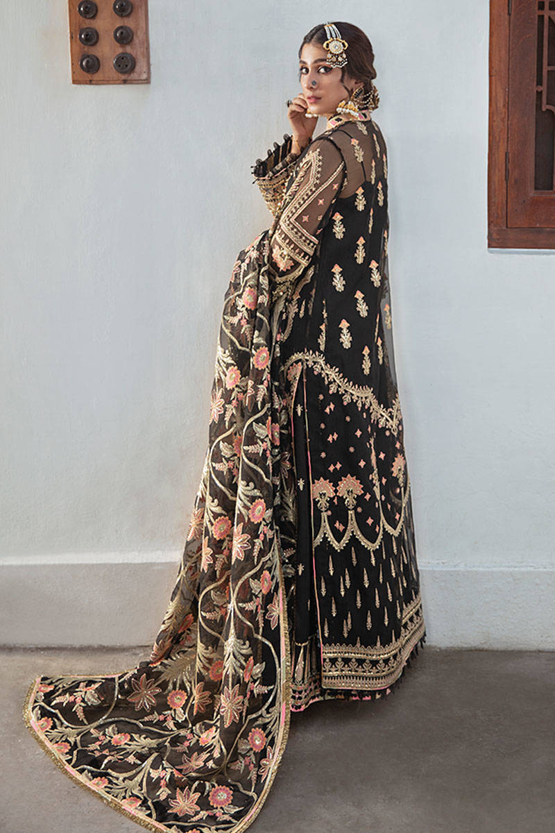 Mohsin Naveed Ranjha MNR Wedding Festive Unstitched Organza Embroidered MALHAR ZWU-04 - Image 4