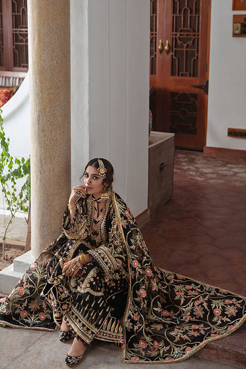 Mohsin Naveed Ranjha MNR Wedding Festive Unstitched Organza Embroidered MALHAR ZWU-04 - Image 5