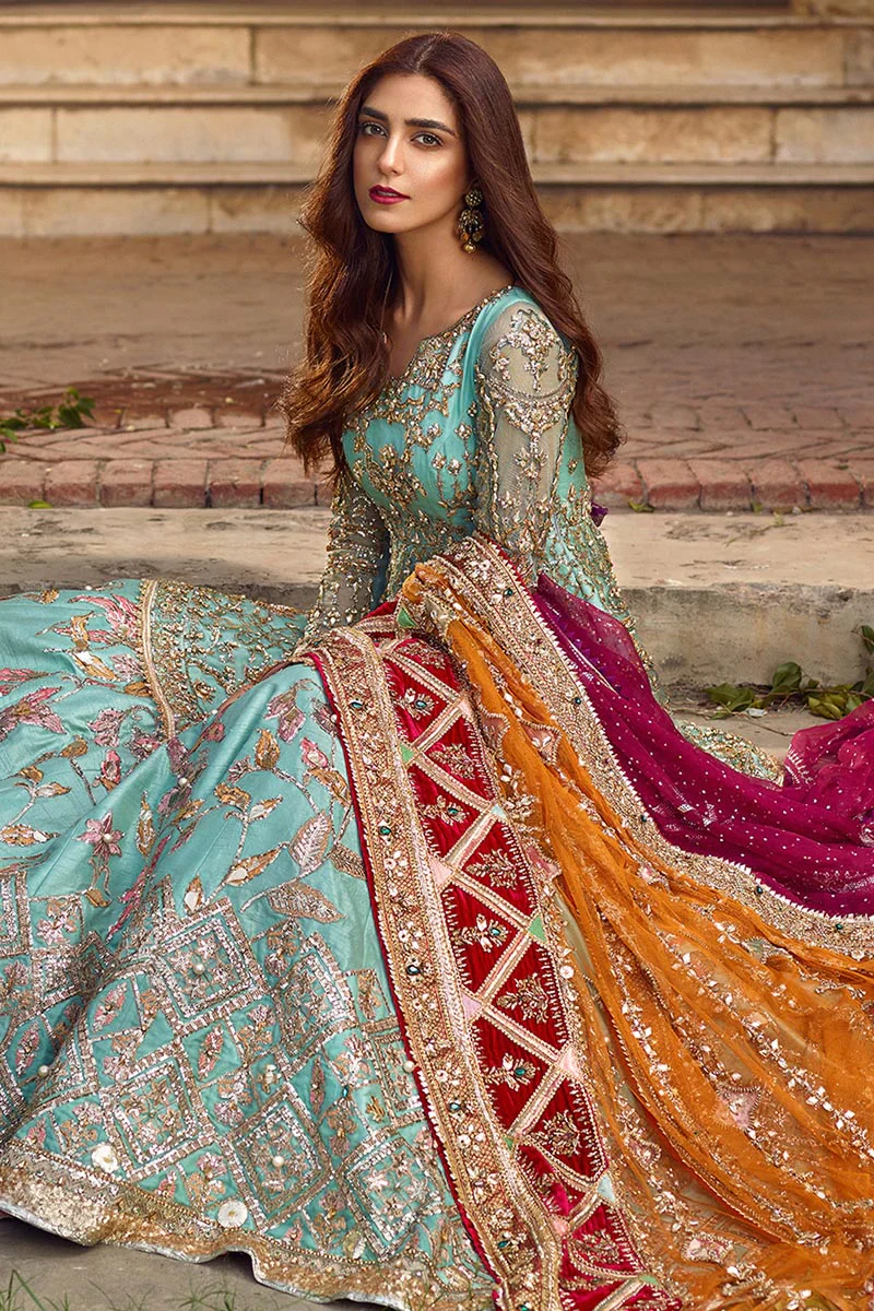 Mohsin Naveed Ranjha Wedding Festive Organza Embroidered Suits RONAQ JAHAN - Image 2