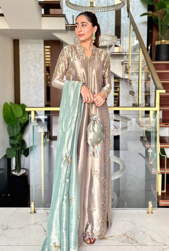 Mubashira Usman - Myssori Embroidered 3 Piece Unstitched - AC - 36 - Image 2