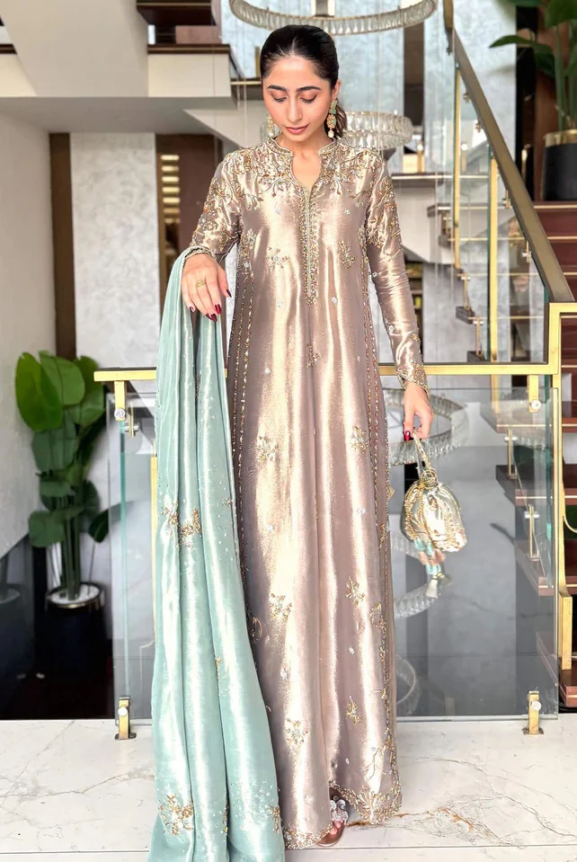 Mubashira Usman - Myssori Embroidered 3 Piece Unstitched - AC - 36 - Image 3