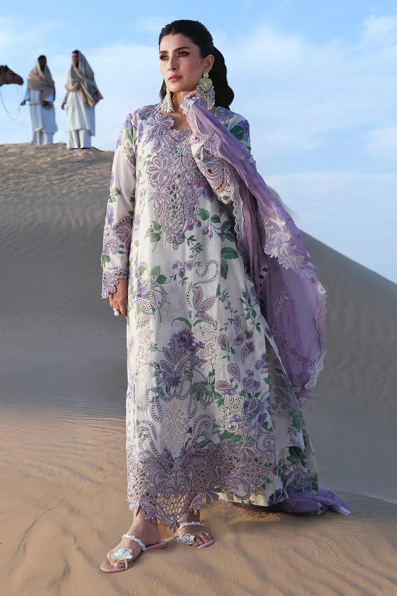 Nureh - Amaris NE-231 - Luxury Lawn Embroidered 3 Piece Unstitched - Image 2