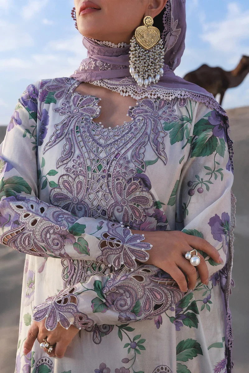 Nureh - Amaris NE-231 - Luxury Lawn Embroidered 3 Piece Unstitched - Image 3