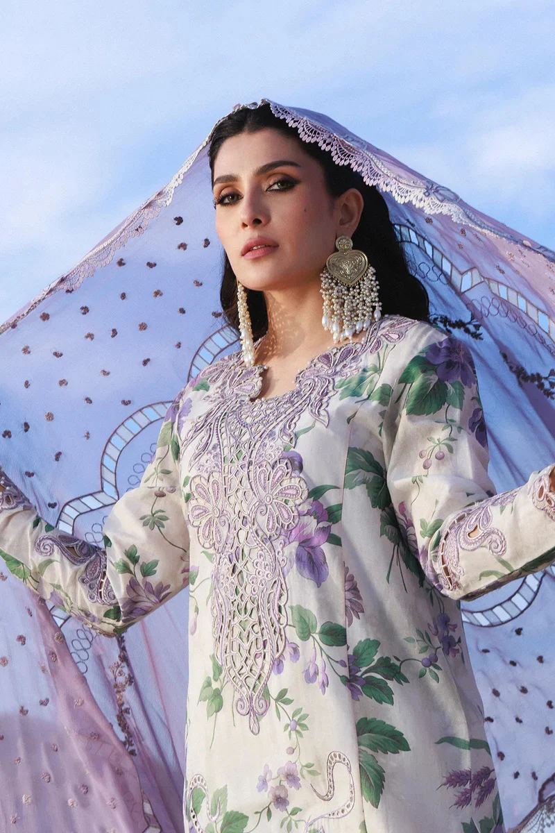 Nureh - Amaris NE-231 - Luxury Lawn Embroidered 3 Piece Unstitched - Image 4