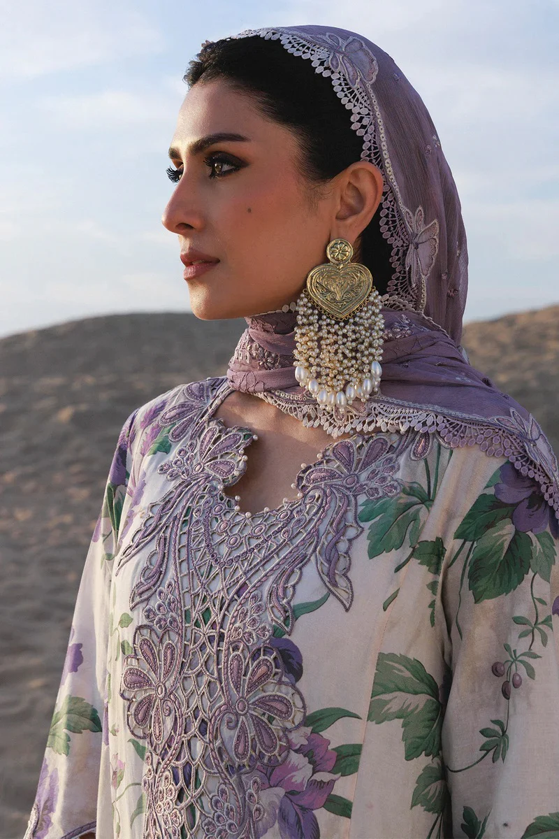 Nureh - Amaris NE-231 - Luxury Lawn Embroidered 3 Piece Unstitched - Image 6