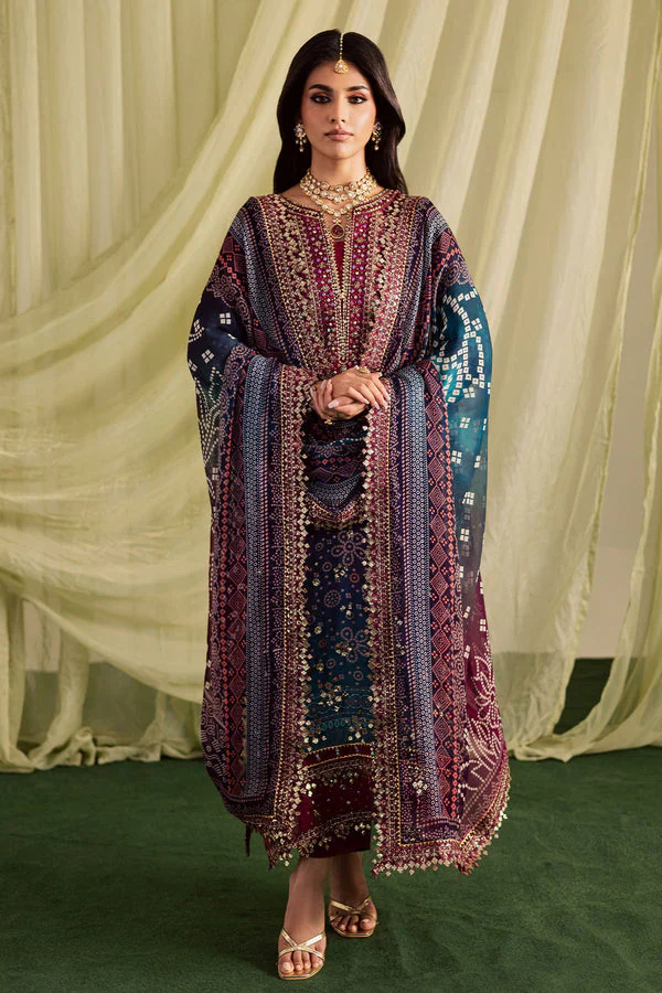 Nureh Luxury Lawn Embroidered 3 Pc Unstitched Collection JUGNI - Image 3