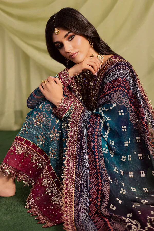 Nureh Luxury Lawn Embroidered 3 Pc Unstitched Collection JUGNI - Image 4