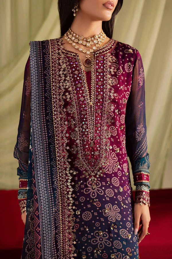 Nureh Luxury Lawn Embroidered 3 Pc Unstitched Collection JUGNI - Image 6