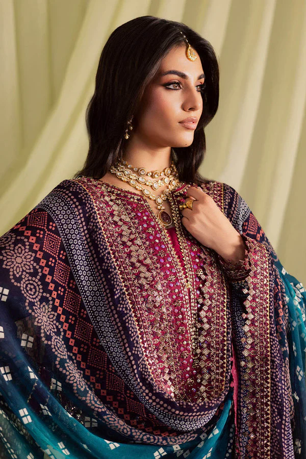 Nureh Luxury Lawn Embroidered 3 Pc Unstitched Collection JUGNI - Image 7