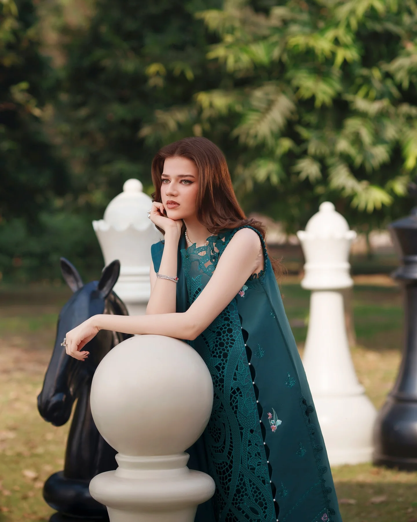 Parishay Luxury Lawn Embroidered 3 Pc Unstitched Suit SQ-04 ZINC - Image 5