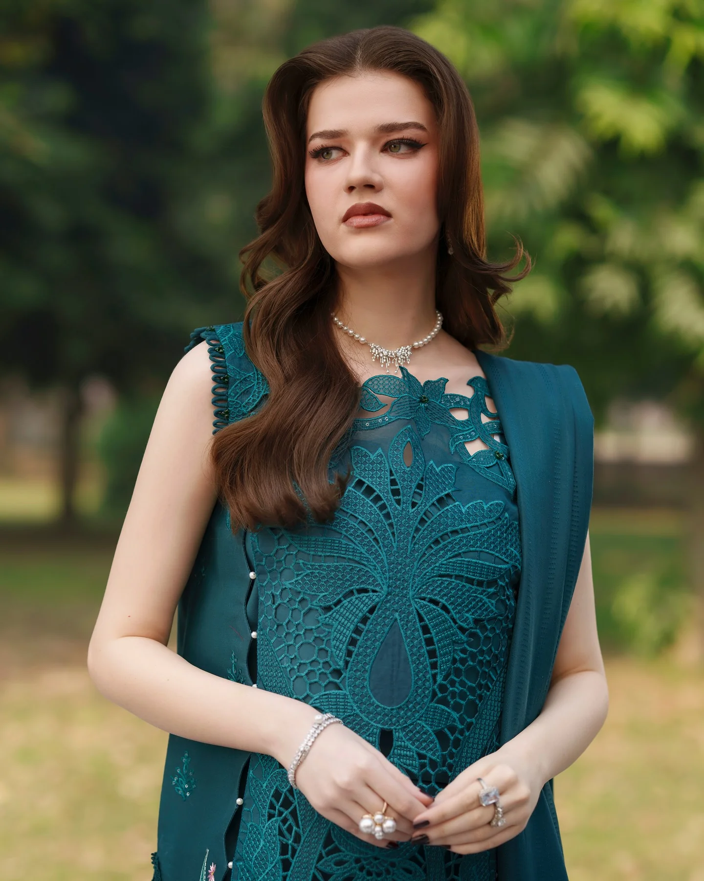 Parishay Luxury Lawn Embroidered 3 Pc Unstitched Suit SQ-04 ZINC - Image 6