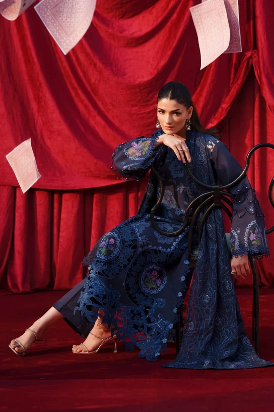 Parishay - SQ-09 - Luxury Lawn Embroidered 3 Piece Unstitched - Image 7