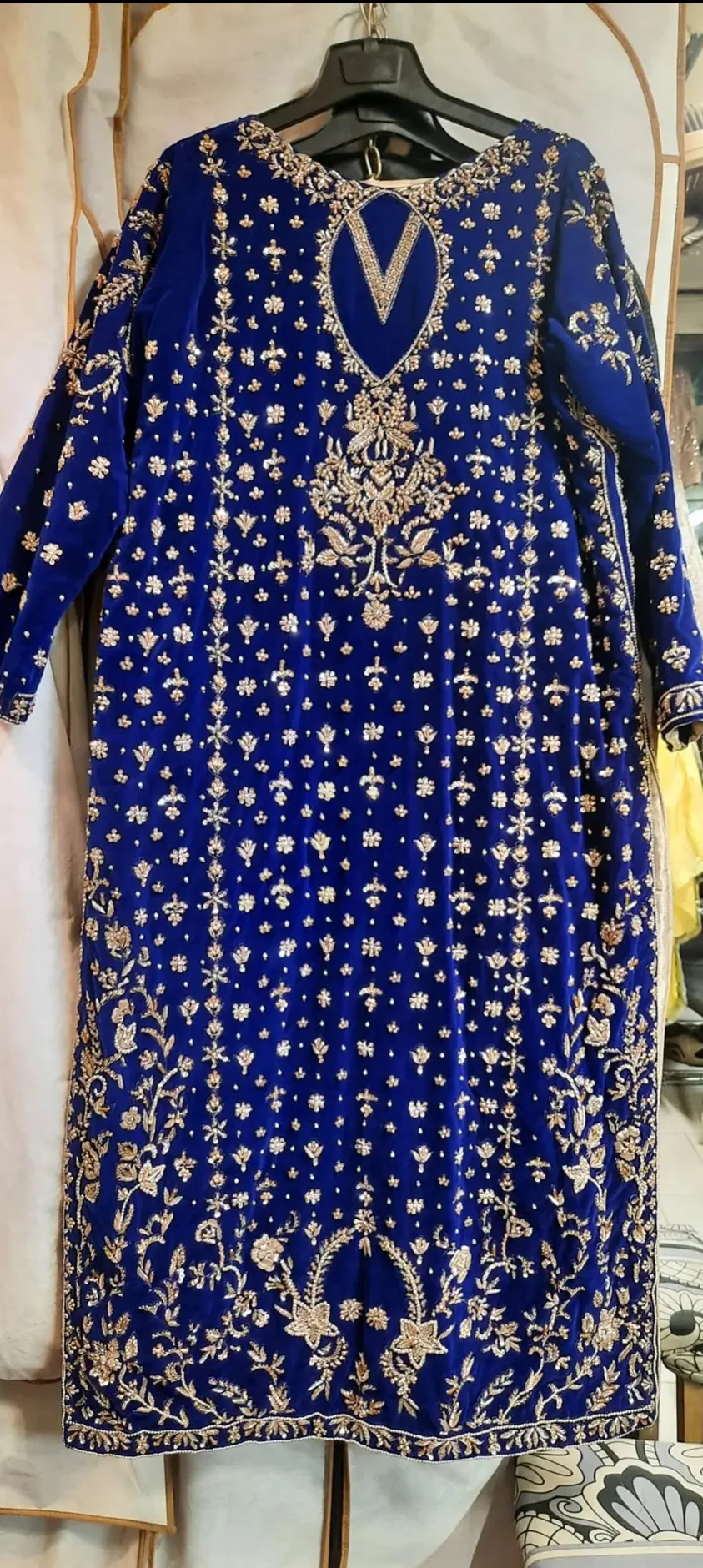 Poshkari Luxury Raw Silk Hand Emblishment Collection Monam Luxe - Image 4