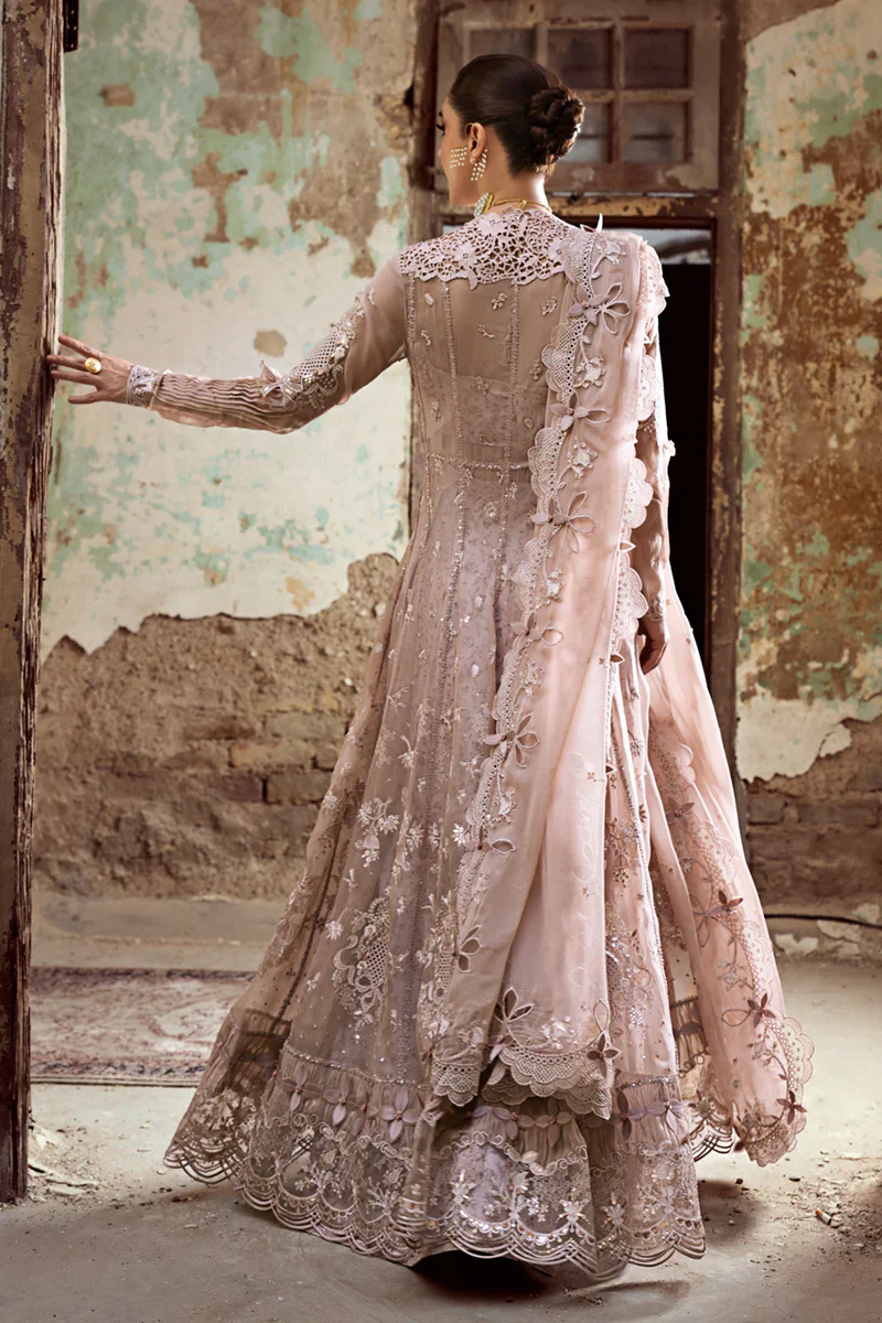 Qalamkar Embroidered Luxury Chiffon Unstitched 4Pc Suit WC-01 AISLA - Image 6