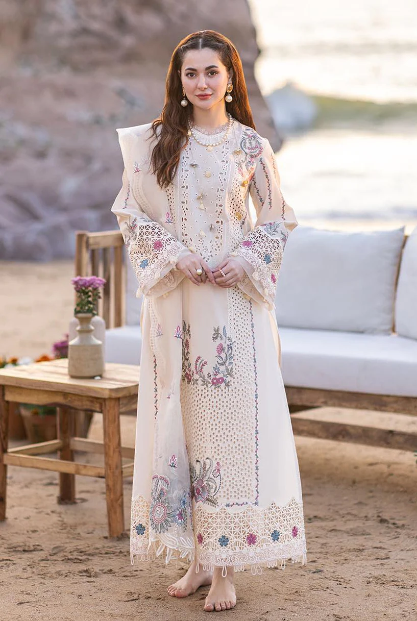 Qalamkar Luxury Chiken Kari Lawn 3 Pieces Unstitched FP-09 SELIN