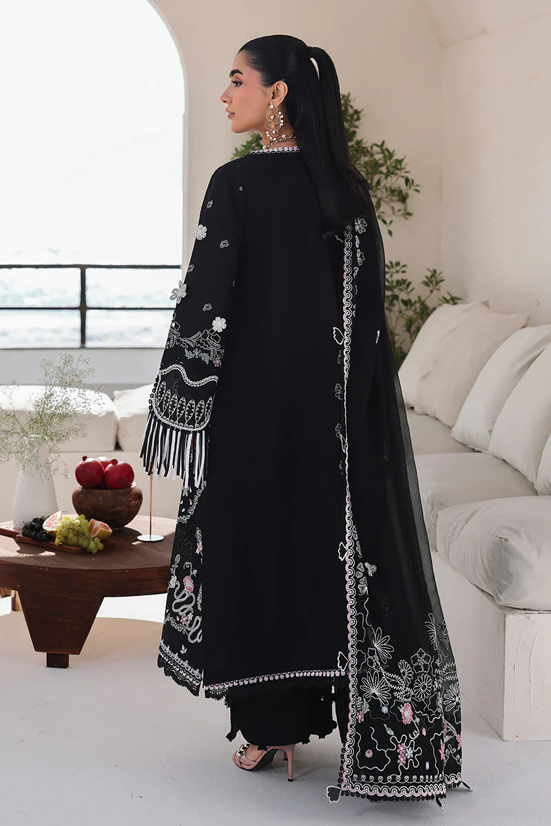 Qalamkar Luxury Lawn 3 Pc Embroidered Suit SA-02 LIANA Eid Collection - Image 4