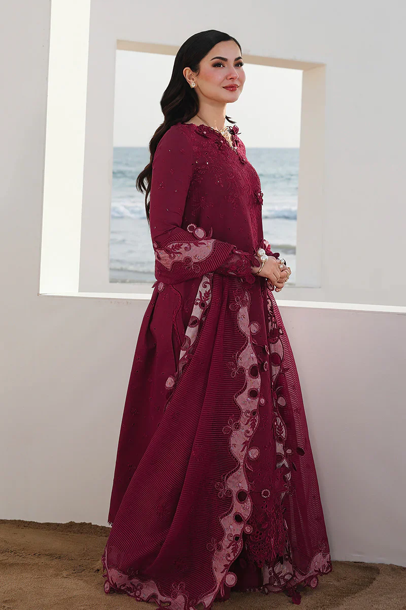 Qalamkar Luxury Lawn Embroidered Collection NELAM - Image 2