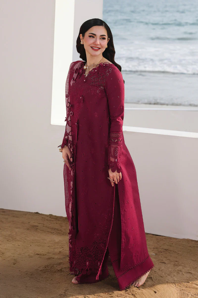 Qalamkar Luxury Lawn Embroidered Collection NELAM - Image 3