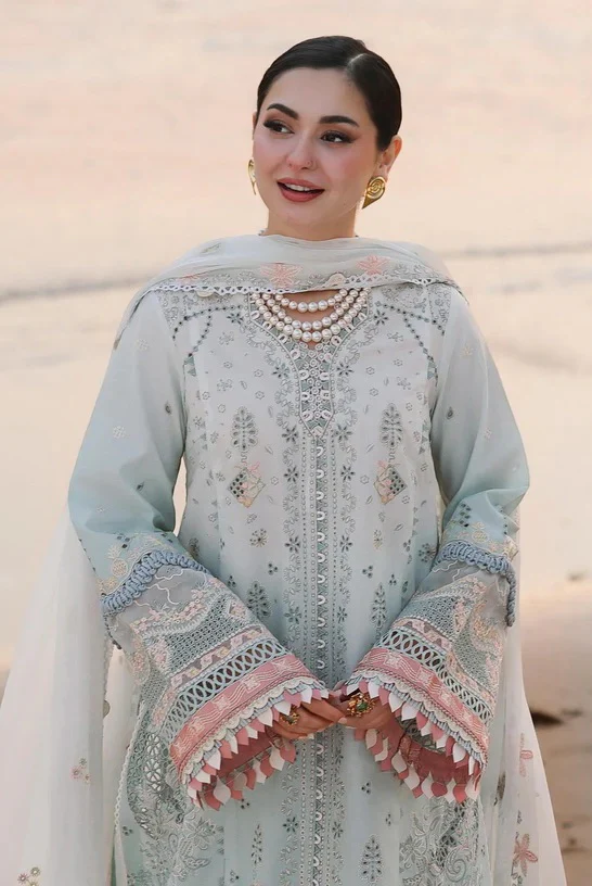 Qalamkar Sahil - Lawn Embroidered Unstitched 3 Piece - SA-05 AYRA - Image 2
