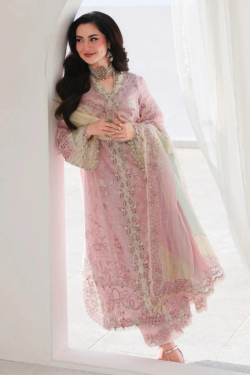 Qalamkar Sahil - Luxury Lawn Embroidered 3 Piece Unstitched - Haniya - Image 3