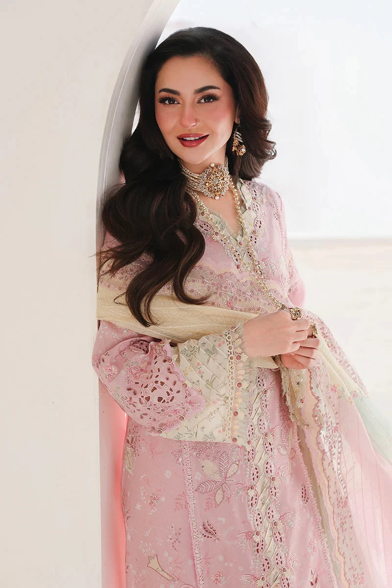 Qalamkar Sahil - Luxury Lawn Embroidered 3 Piece Unstitched - Haniya - Image 4