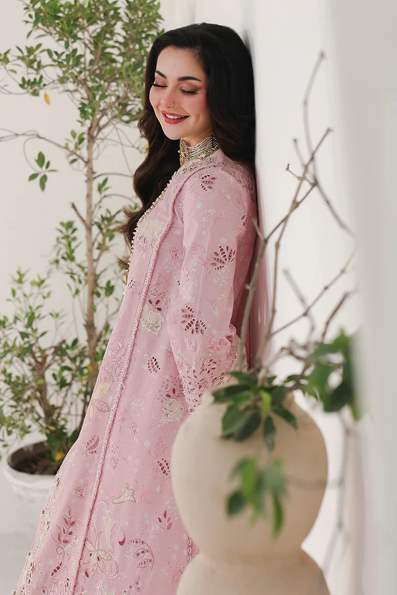 Qalamkar Sahil - Luxury Lawn Embroidered 3 Piece Unstitched - Haniya - Image 5