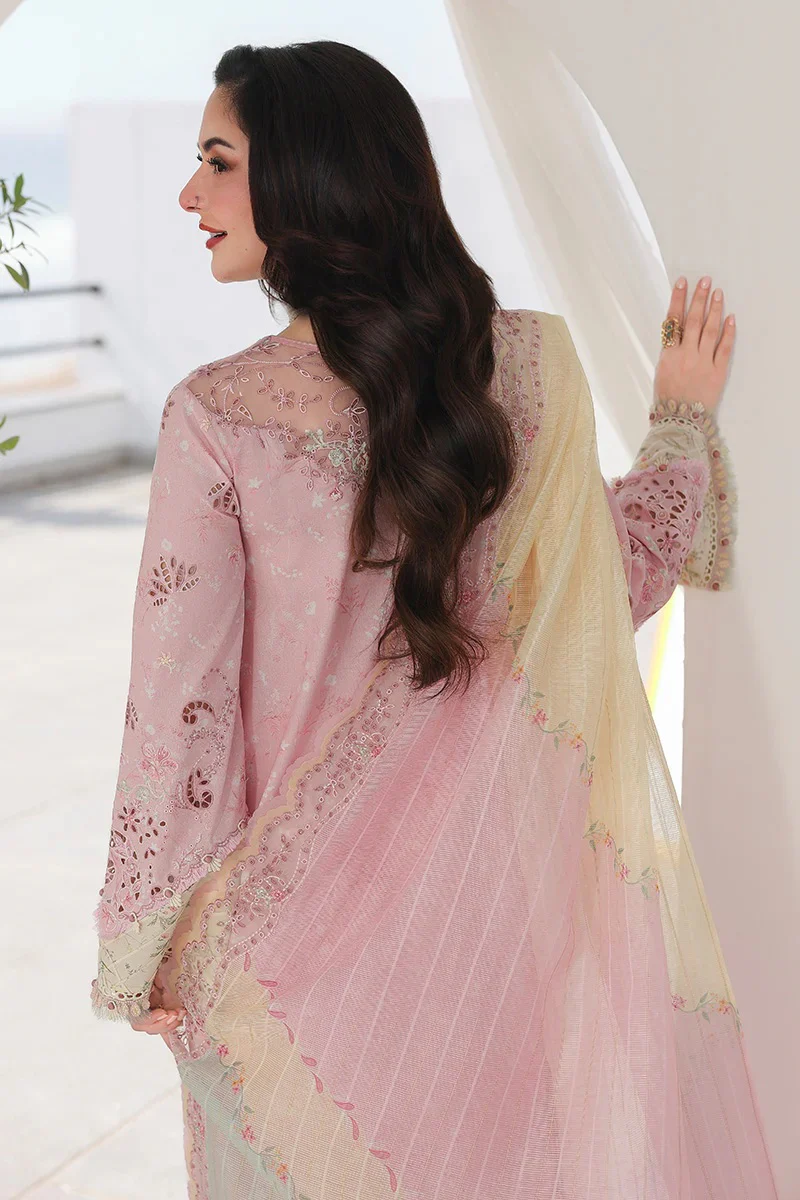 Qalamkar Sahil - Luxury Lawn Embroidered 3 Piece Unstitched - Haniya - Image 6