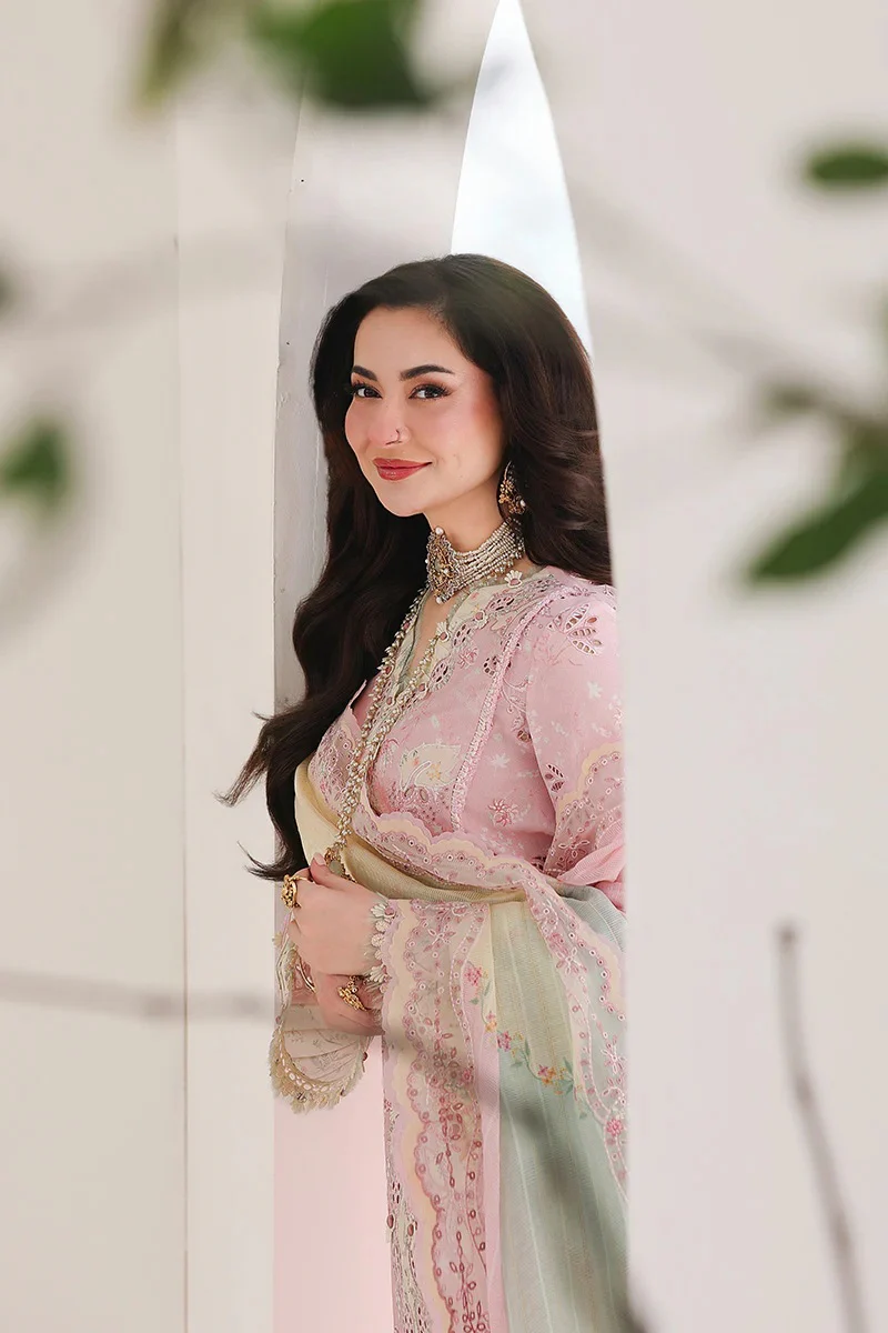 Qalamkar Sahil - Luxury Lawn Embroidered 3 Piece Unstitched - Haniya - Image 7