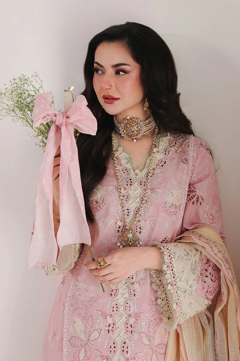 Qalamkar Sahil - Luxury Lawn Embroidered 3 Piece Unstitched - Haniya - Image 8