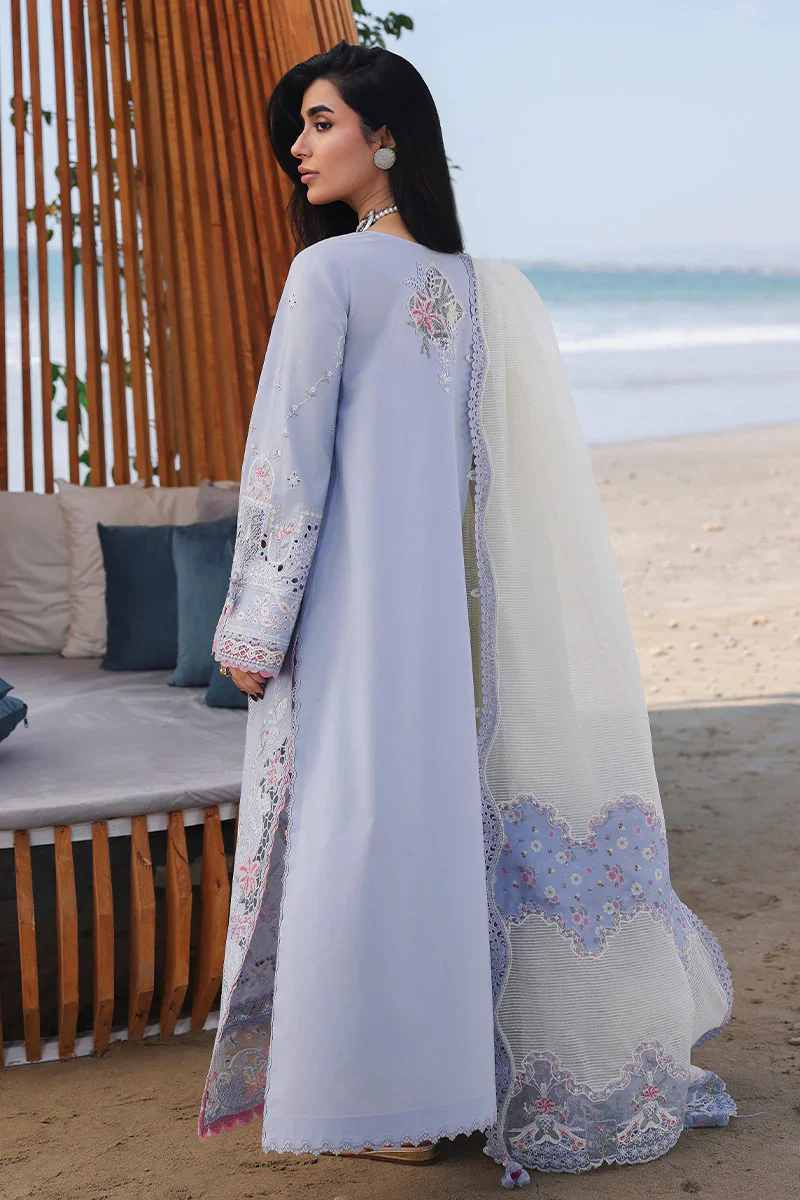 Qalamkar Sahil Luxury Lawn Embroidered Collection SA-08 ZAYNA - Image 4