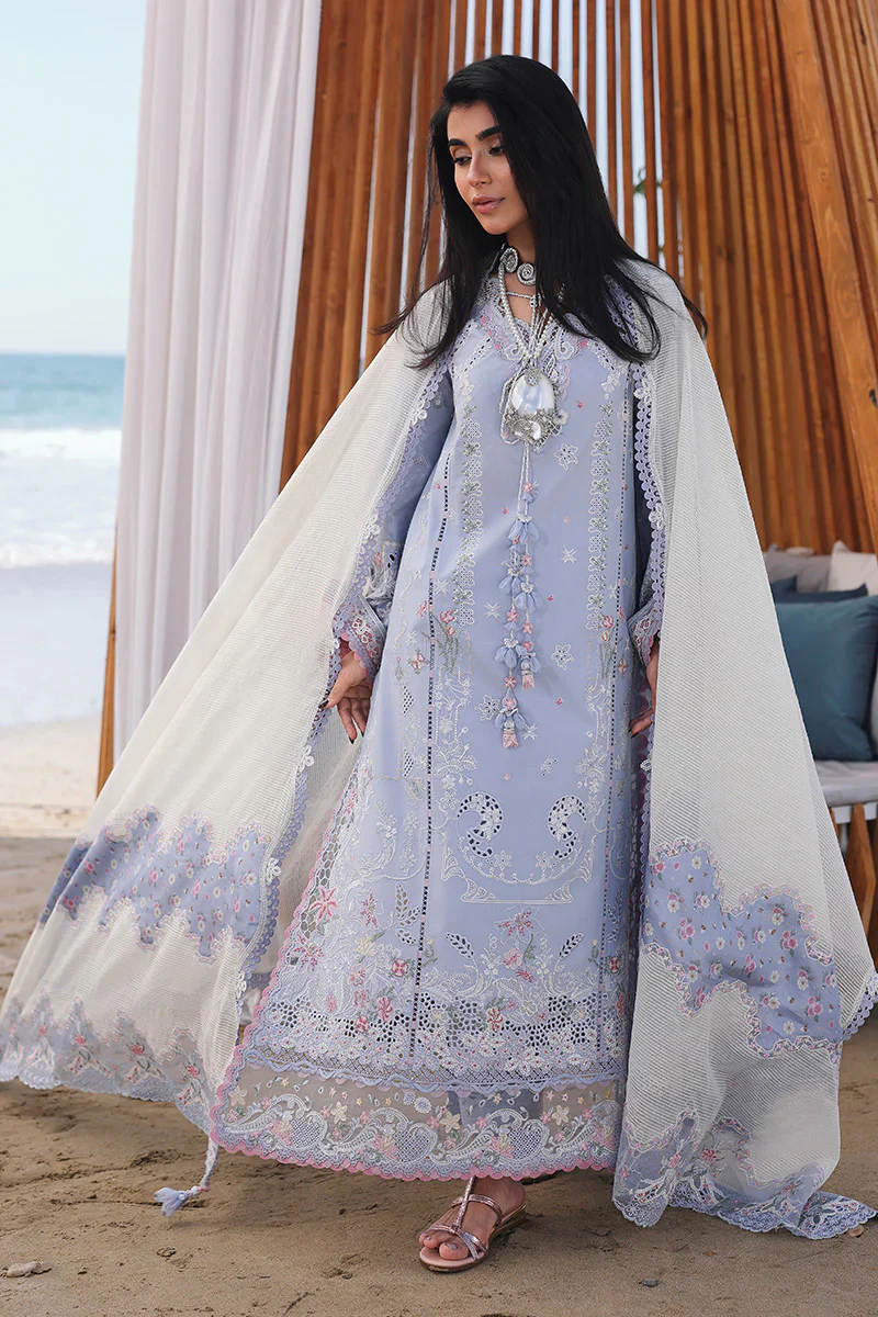 Qalamkar Sahil Luxury Lawn Embroidered Collection SA-08 ZAYNA - Image 6