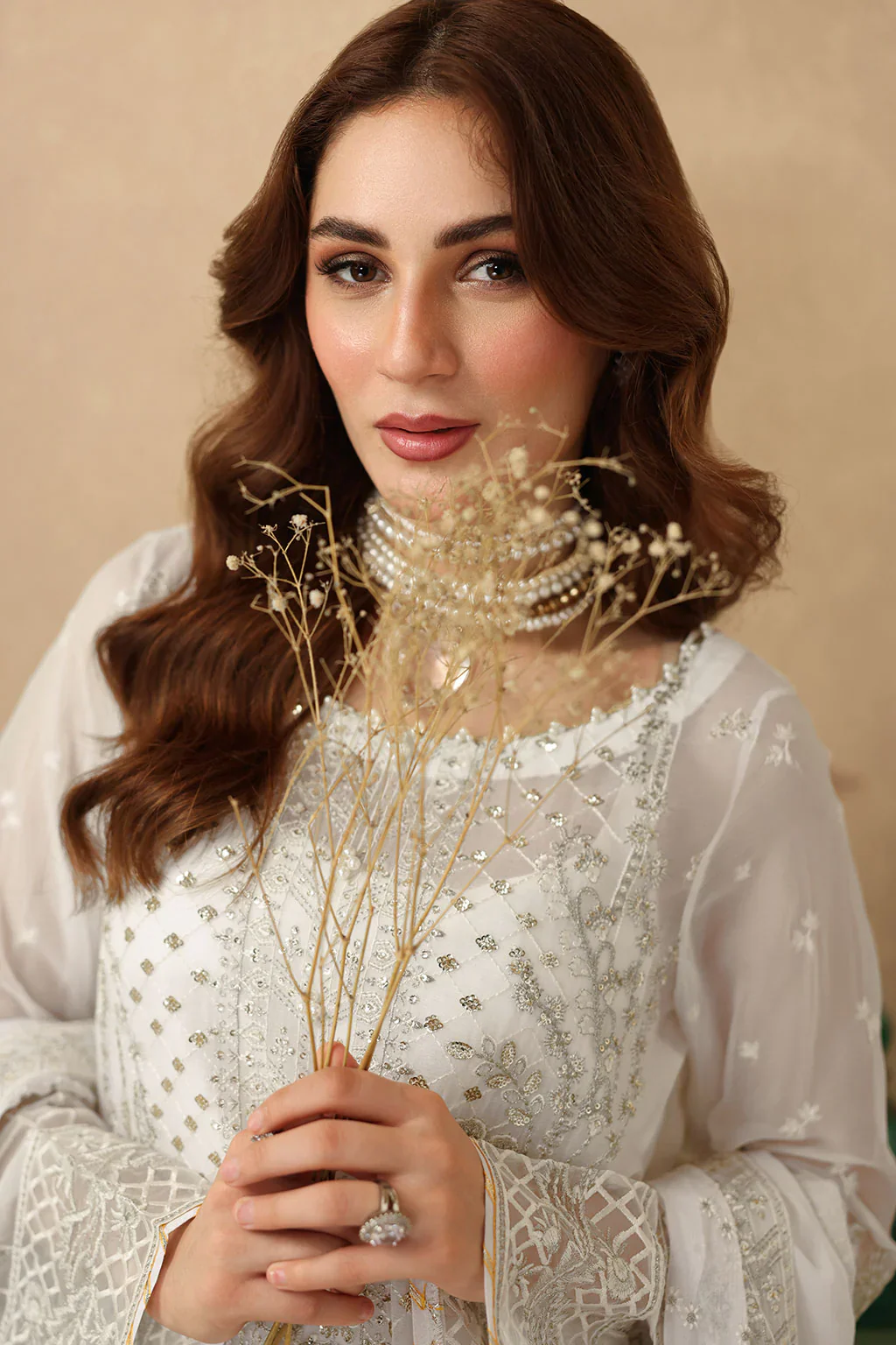 Ramsha Sonehri Luxury Festive Chiffon Collection Vol 2 - BB-203 - Unstitched - Image 4