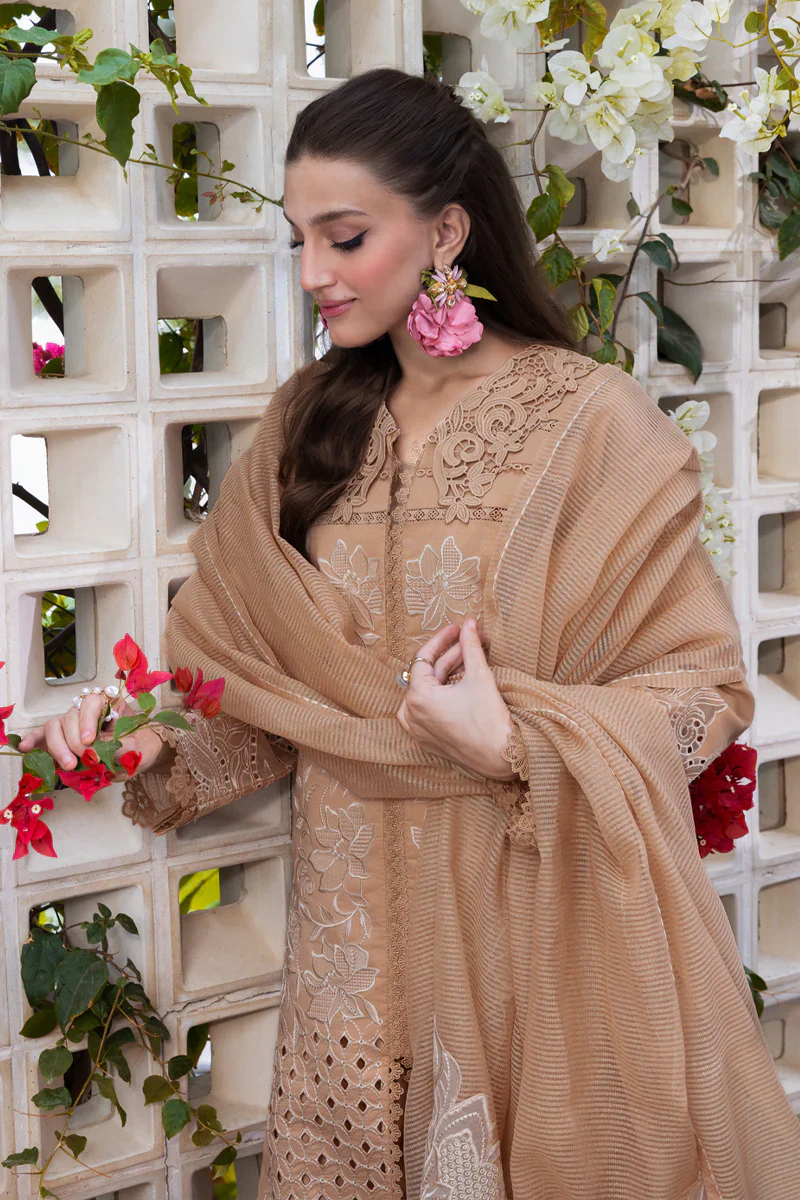 Rang Rasiya Carnation Embroidered Lawn Unstitched 3Pc Suit D-13 KAIA - Image 5
