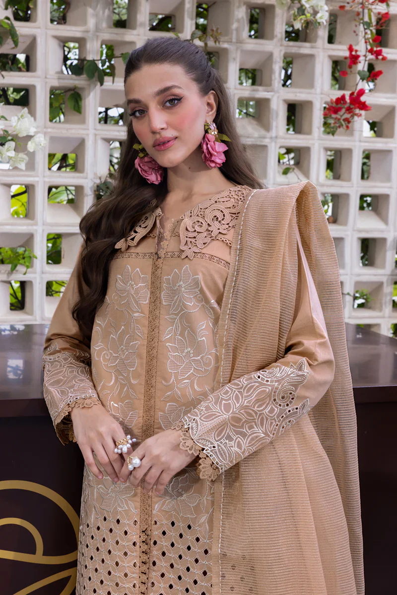Rang Rasiya Carnation Embroidered Lawn Unstitched 3Pc Suit D-13 KAIA - Image 6