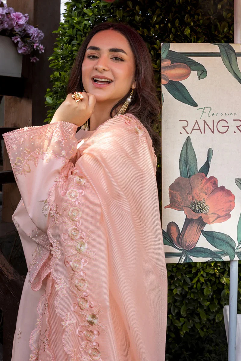 Rang Rasiya - Eshal - Luxury Lawn Embroidered 3 Piece Unstitched - Image 10