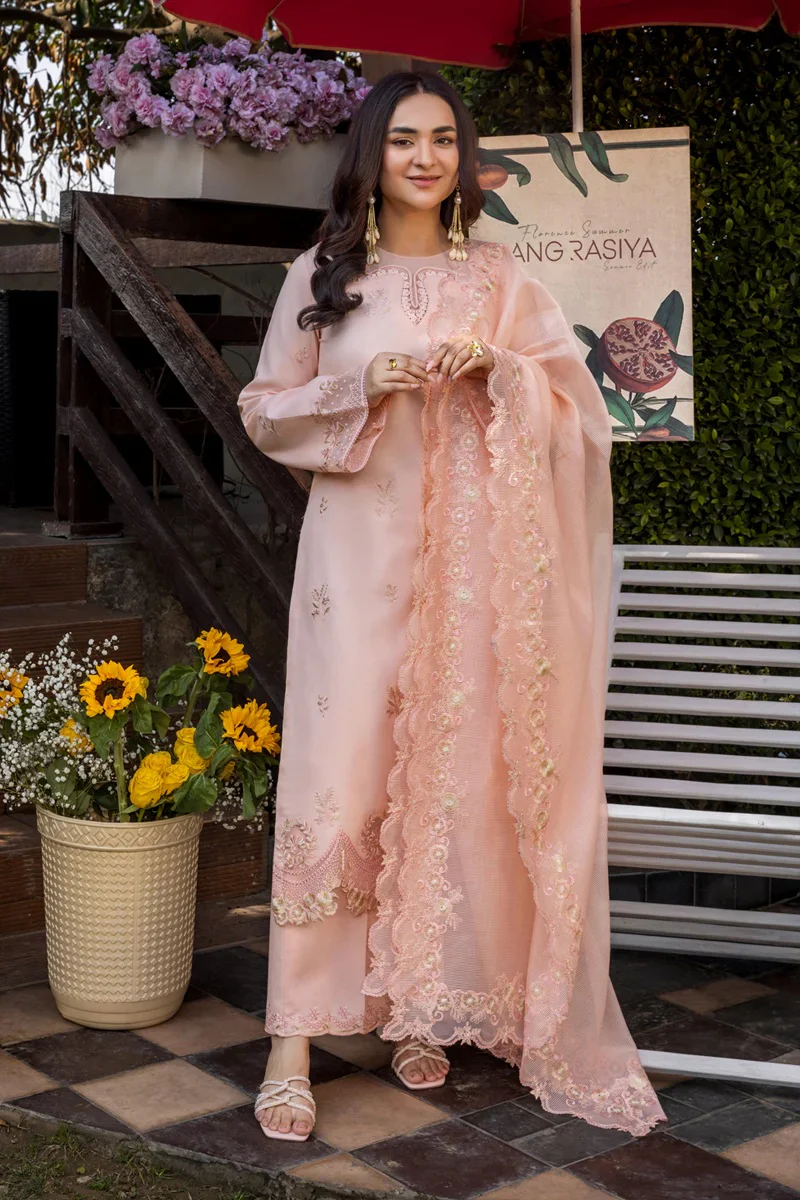 Rang Rasiya - Eshal - Luxury Lawn Embroidered 3 Piece Unstitched - Image 3