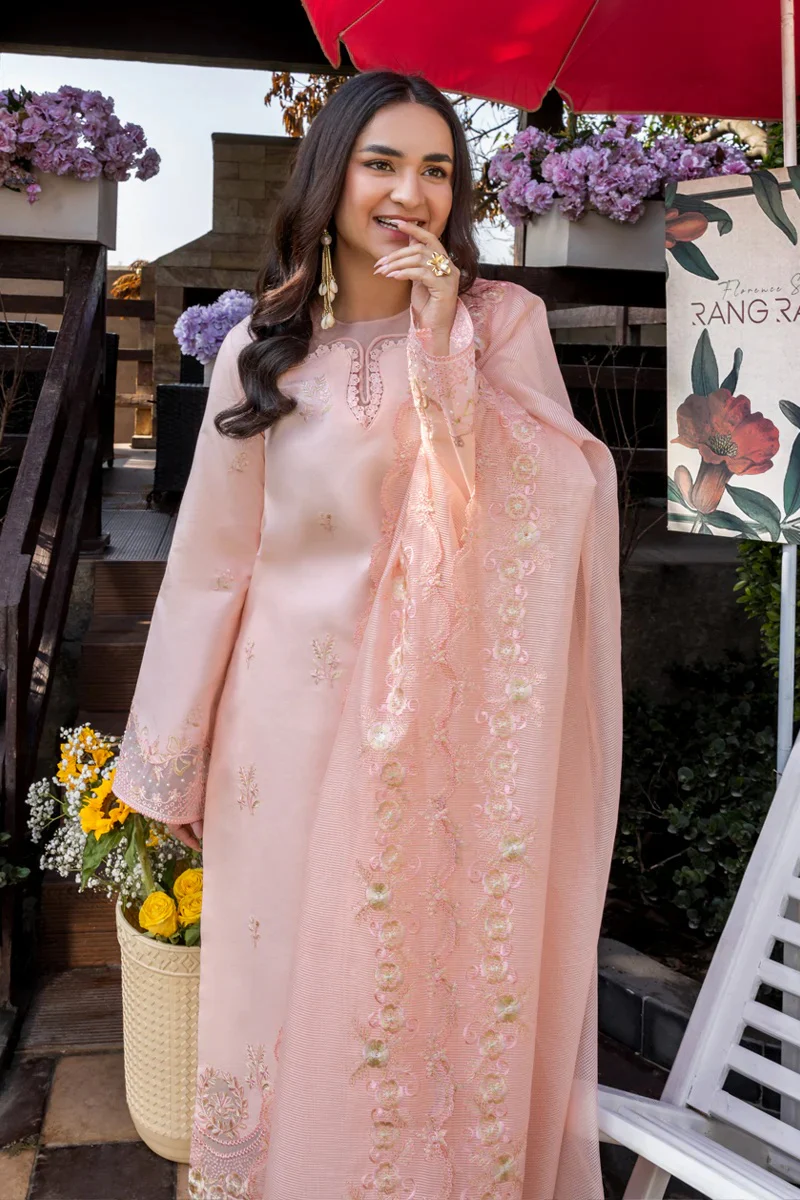 Rang Rasiya - Eshal - Luxury Lawn Embroidered 3 Piece Unstitched - Image 4