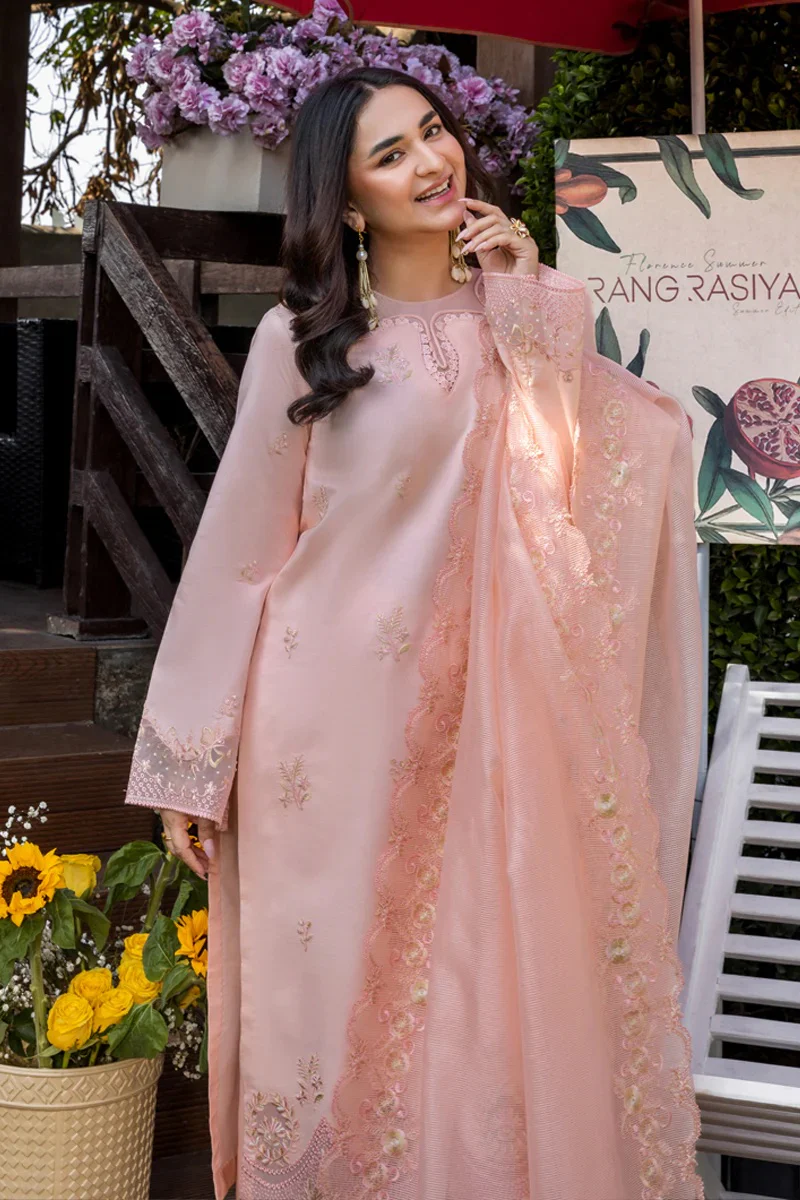 Rang Rasiya - Eshal - Luxury Lawn Embroidered 3 Piece Unstitched - Image 7