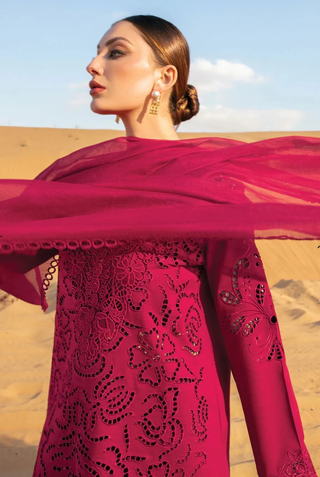 Rang Rasiya - Luxury Lawn Embroidered Unstitched 3 Piece - Rameen - Image 5